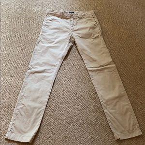 J Crew slim stretch chinos in khaki